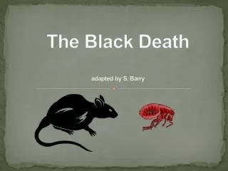 The Black Death adapted by S. Barry