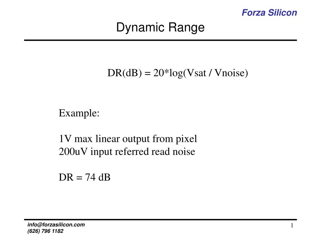 PPT - Dynamic Range PowerPoint Presentation, free download - ID:3189453
