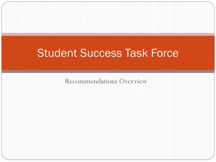 student success task force