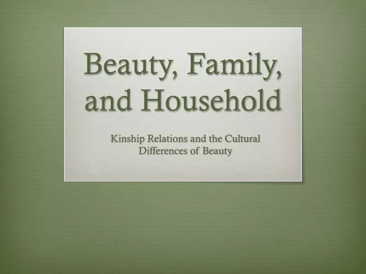 beauty family and household