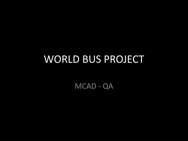 world bus project