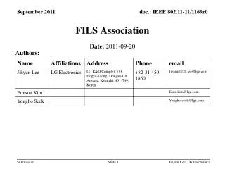 FILS Association