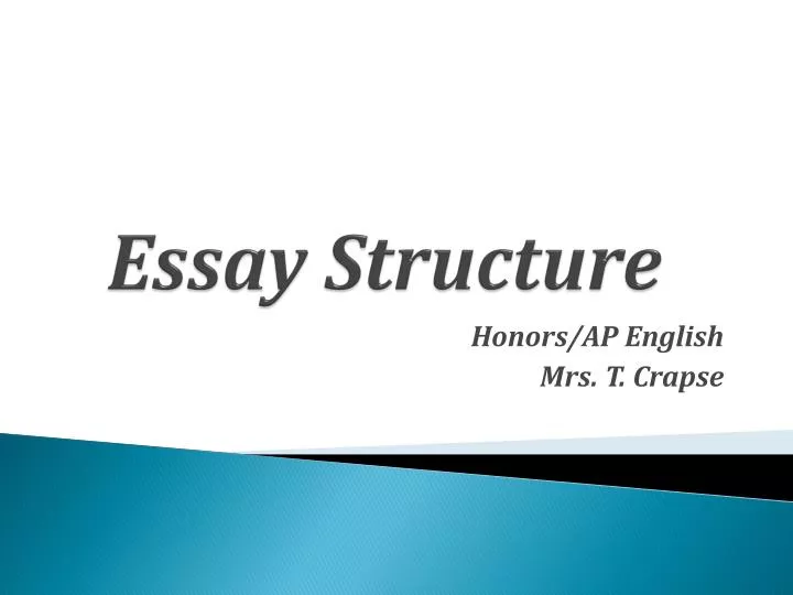 essay structure