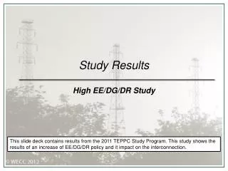 Study Results High EE/DG/DR Study
