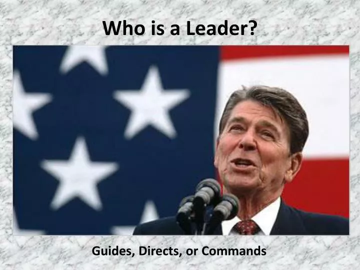 who is a leader