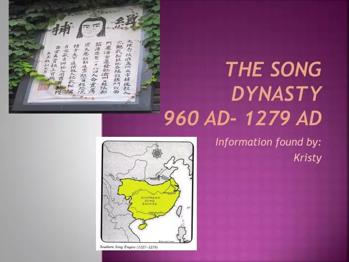 the song d ynasty 960 ad 1279 ad
