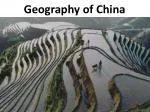 Geography of China - slide 1