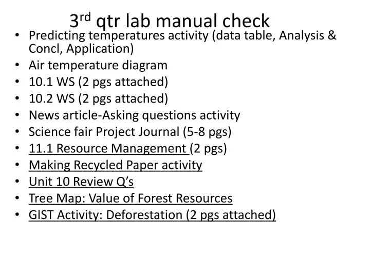 3 rd qtr lab manual check