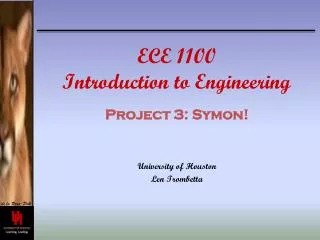 ECE 1100 Introduction to Engineering