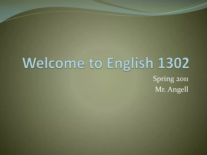 welcome to english 1302