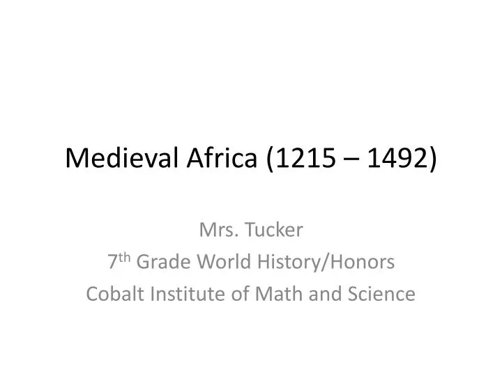 medieval africa 1215 1492