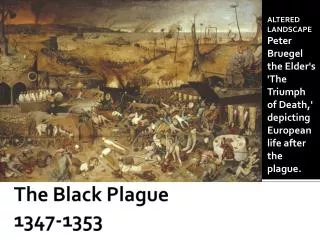 The Black Plague 1347-1353