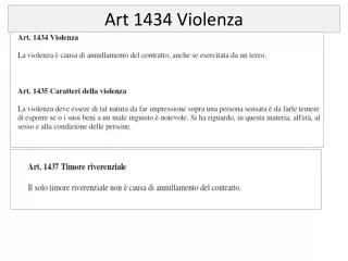 art 1434 violenza