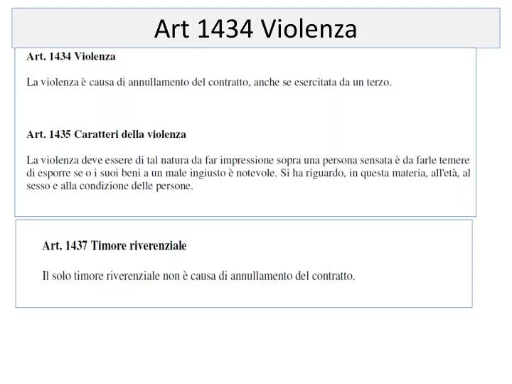 art 1434 violenza