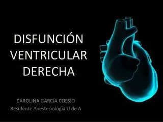 disfunci n ventricular derecha