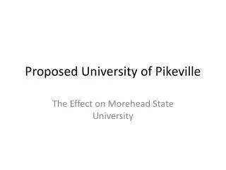 Proposed University of Pikeville