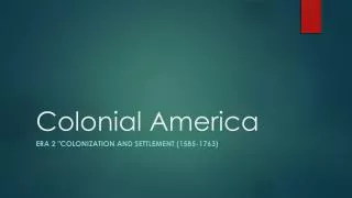 Colonial America