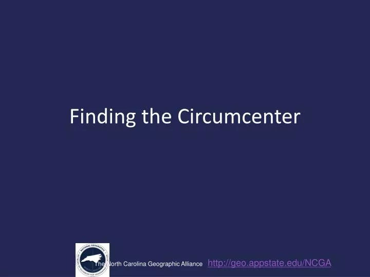 finding the circumcenter