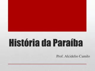 hist ria da para ba
