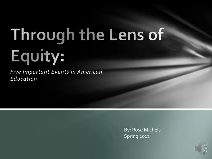 through the lens of equity