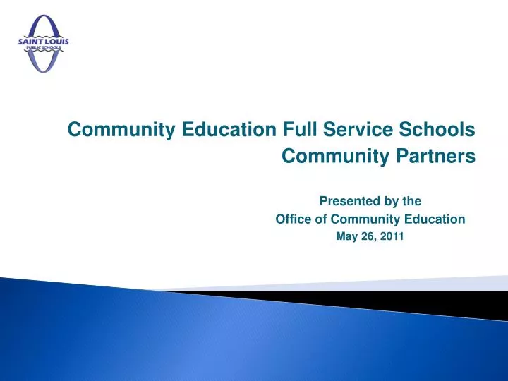 community education full service schools community partners