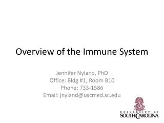 Overview of the Immune System