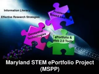 Maryland STEM ePortfolio Project (MSPP)