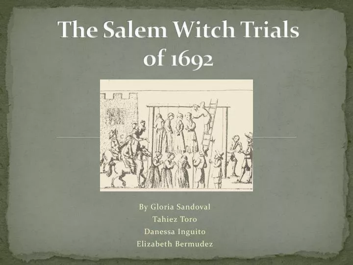 the salem witch trials of 1692