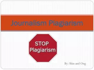 Journalism Plagiarism
