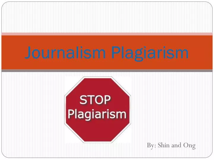 journalism plagiarism