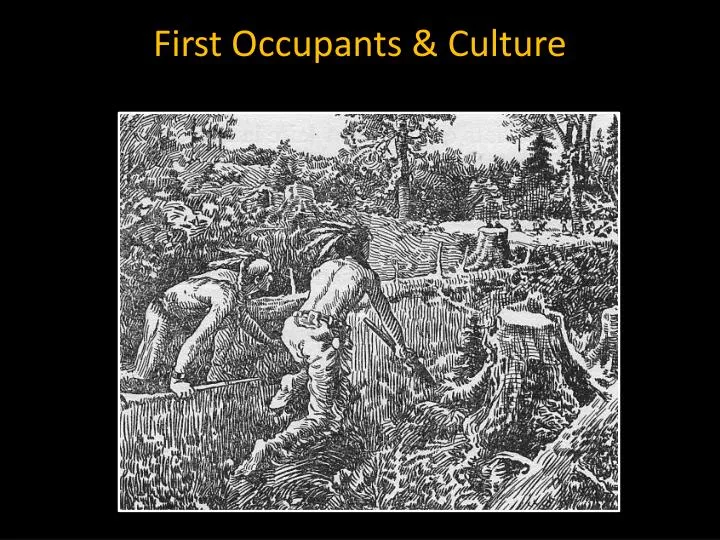 first occupants culture