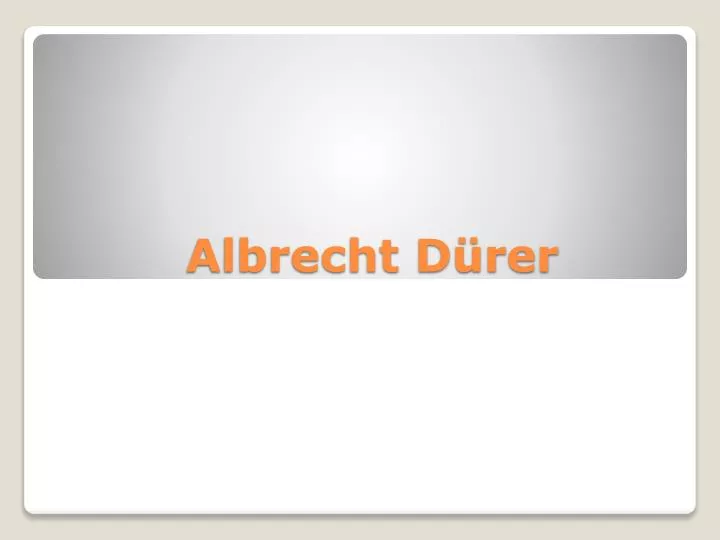 albrecht d rer