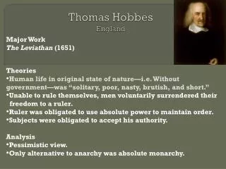 Thomas Hobbes England