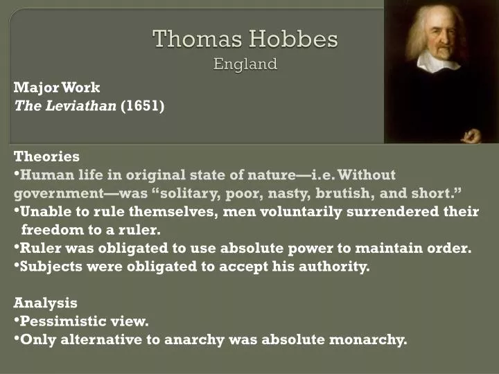 thomas hobbes england