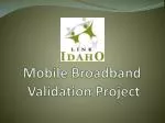 Mobile Broadband Validation Project