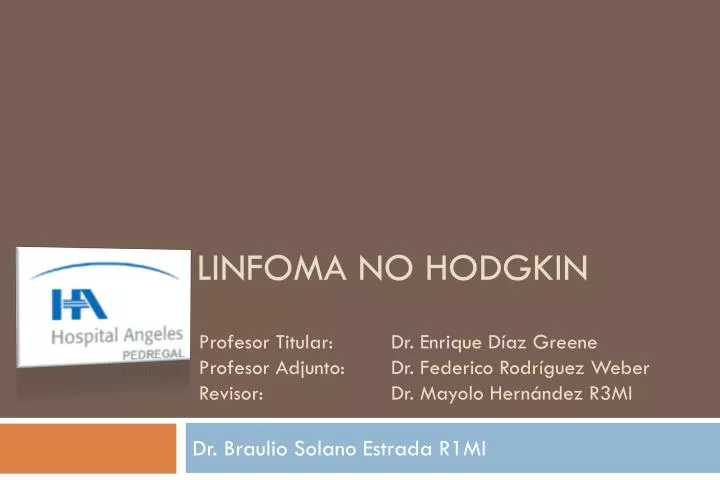 linfoma no hodgkin