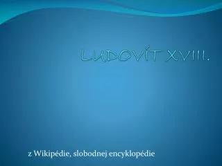 ludov t xviii