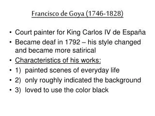 Francisco de Goya (1746-1828)
