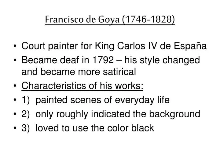 francisco de goya 1746 1828