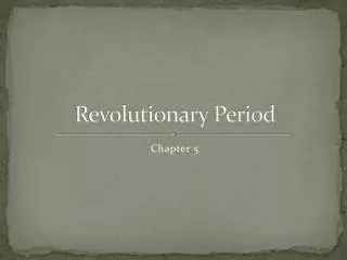 Revolutionary Period
