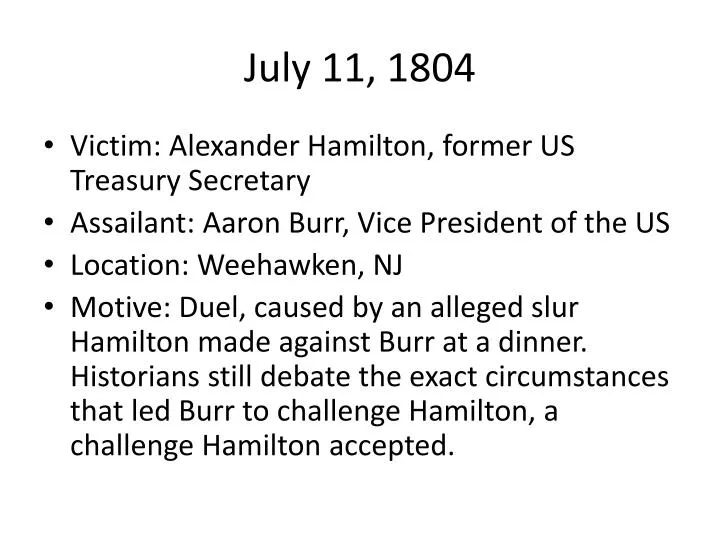 july 11 1804