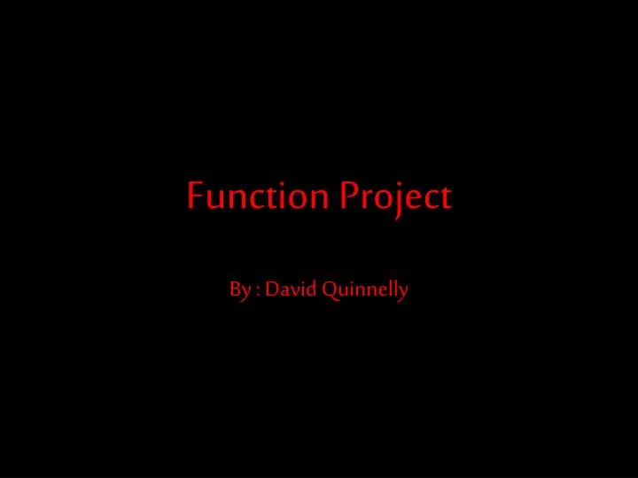 function project