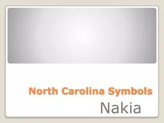 North Carolina Symbols