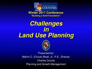 Challenges in Land Use Planning