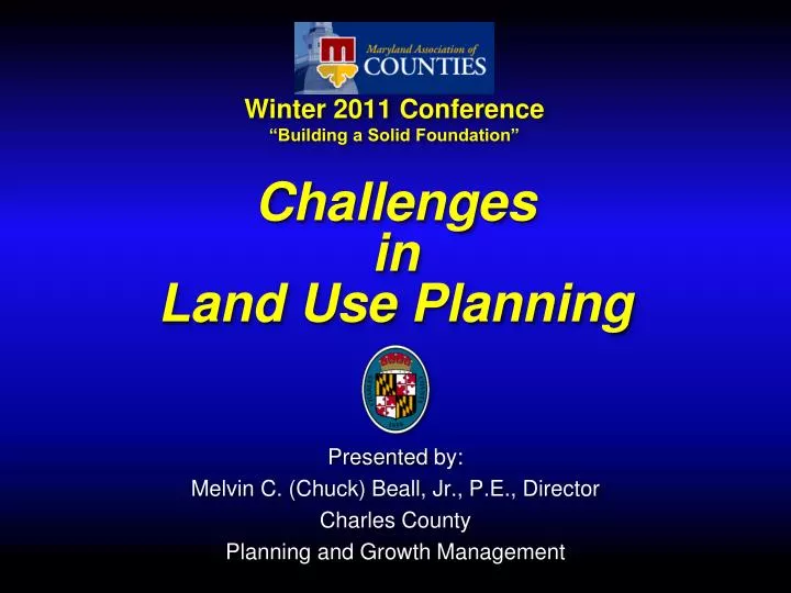 challenges in land use planning