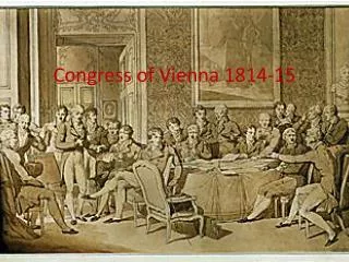 Congress of Vienna 1814-15