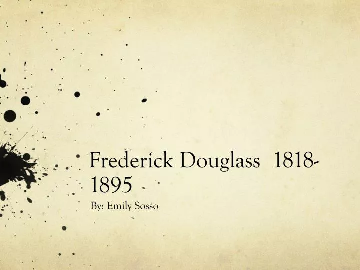 frederick douglass 1818 1895