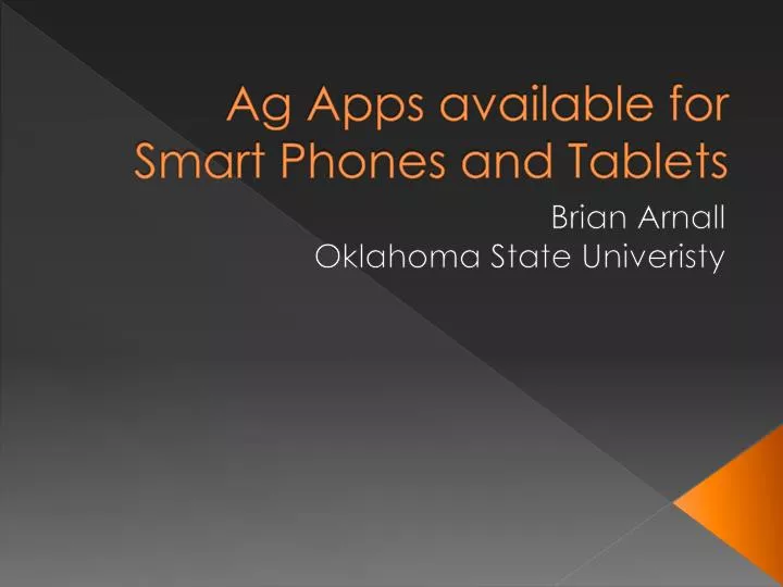 ag apps available for smart phones and tablets