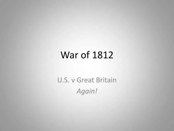 war of 1812
