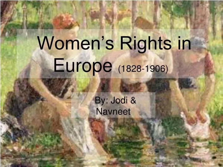 women s rights in europe 1828 1906
